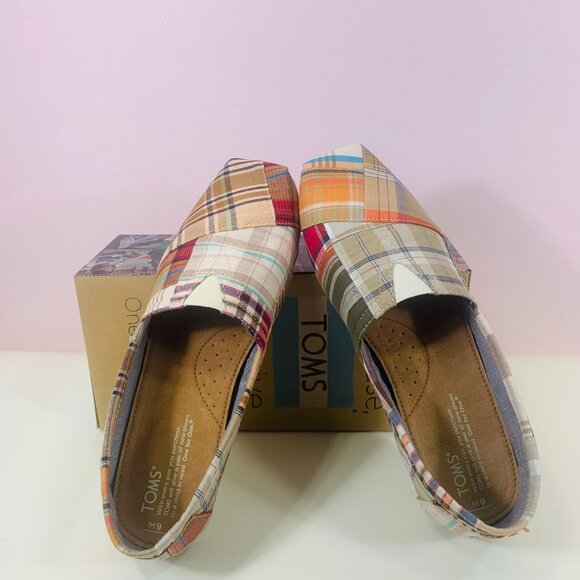 TOMS  new Plaid Men's Classics size 8 - Picture 13 of 16